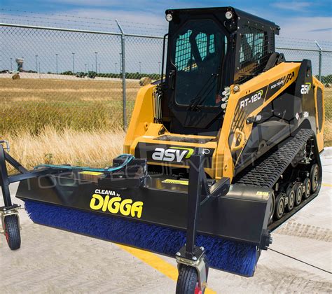 skid steer attachment broom 